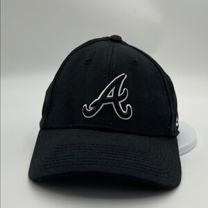 New Era Black Cap with Embroidered Logo
